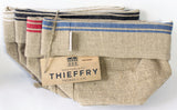 Thieffry Blue Monogramme Linen Bread Bag - French Dry Goods