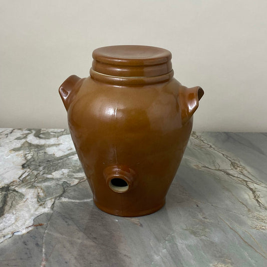 Poterie Renault Vintage Vinegar Berry Jar - Small (3L) - Brown