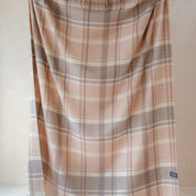 Lambswool Blanket in Neutral Multi Check