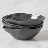 Tam Stoneware Side Bowl, Slate, Set of 4