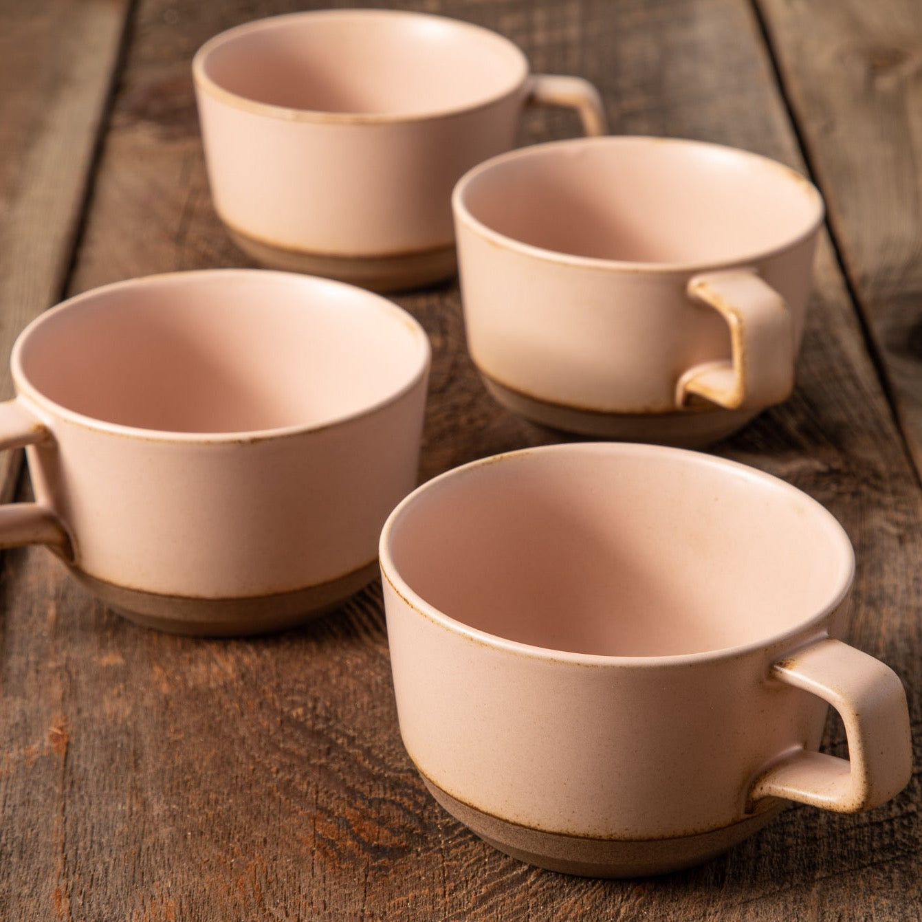 Naoshima Mug, Pink, Set of 4