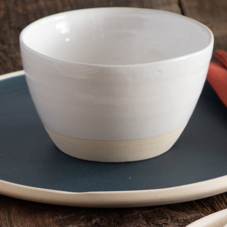 Treves Soup/Cereal Bowl, White, Set of 4