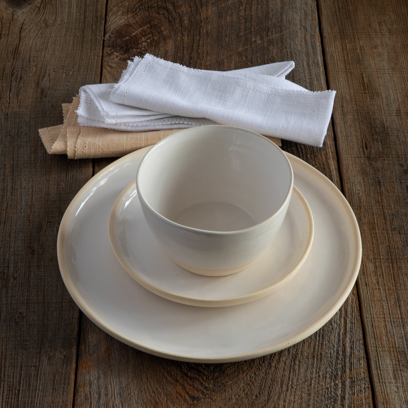 Treves Side Plate, White, Set of 4