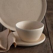 Treves Soup/Cereal Bowl, Speckled Nude, Set of 4