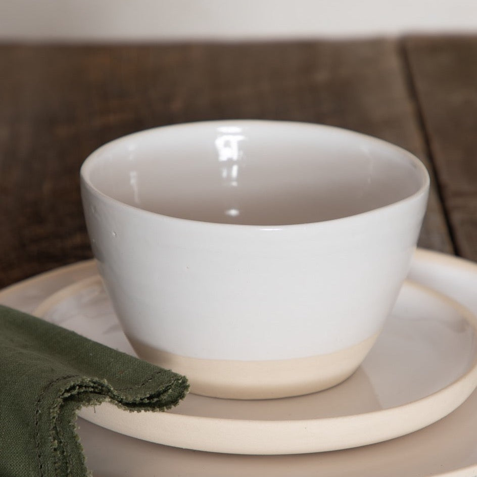 Treves Soup/Cereal Bowl, White, Set of 4