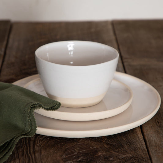 Treves Side Plate, White, Set of 4