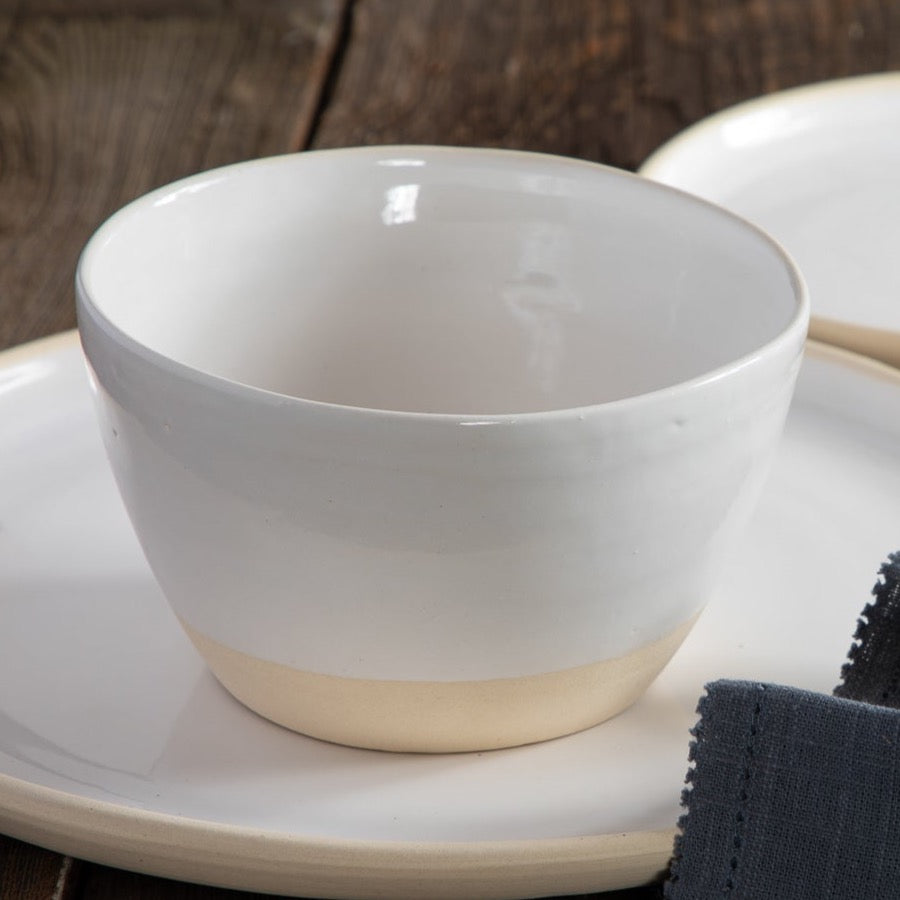 Treves Soup/Cereal Bowl, White, Set of 4