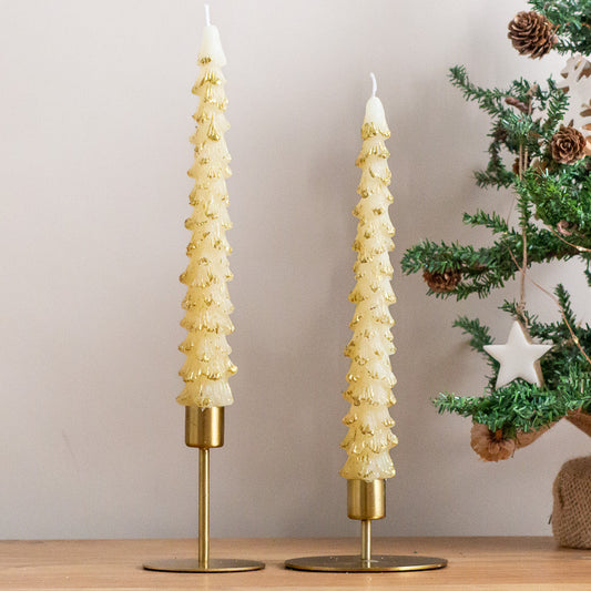 Winter Wonder Long Tree Candles, Set of 2