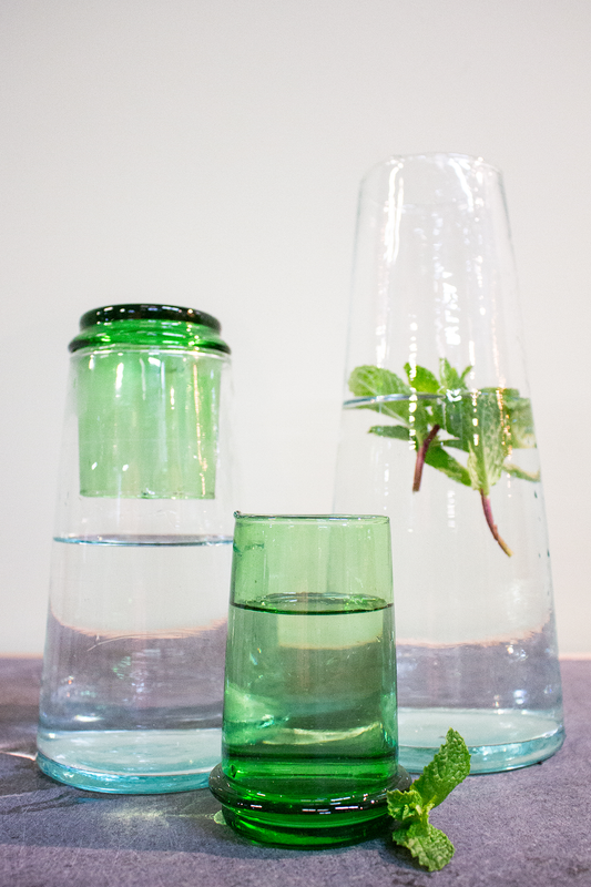 Beldi Large Tapered Carafe Clear