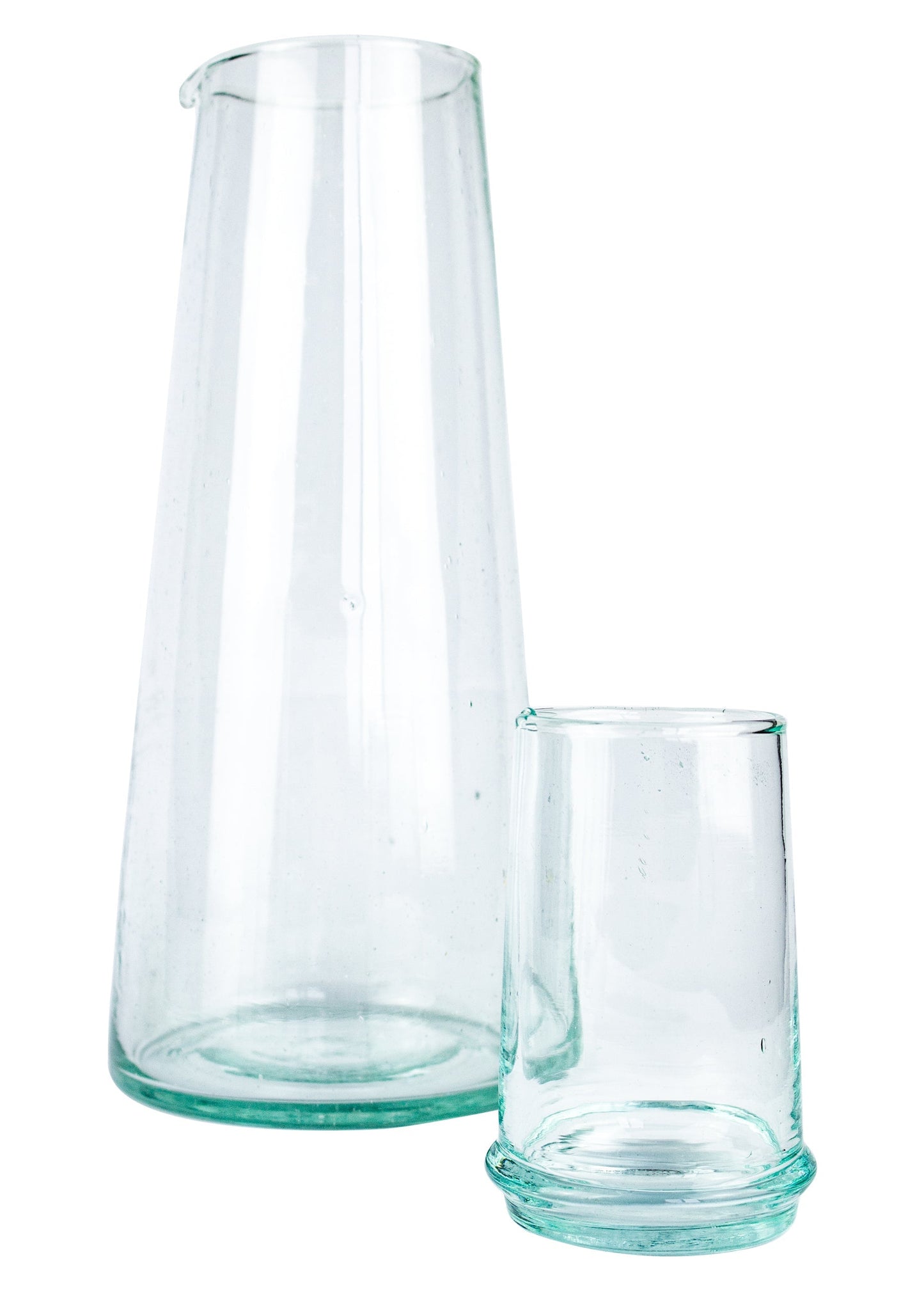 Beldi Large Tapered Carafe Clear