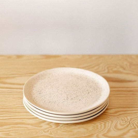 Treves Side Plate, Speckled Nude, Set of 4