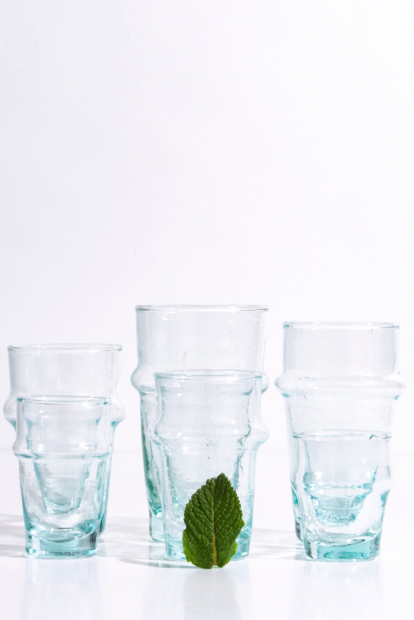 Beldi Espresso Clear Glass, Set of 4