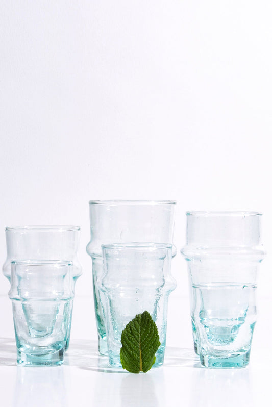 Beldi Espresso Clear Glass, Set of 4