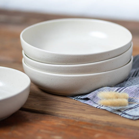 Pacifica Pasta Bowl, Vanilla, Set of 6