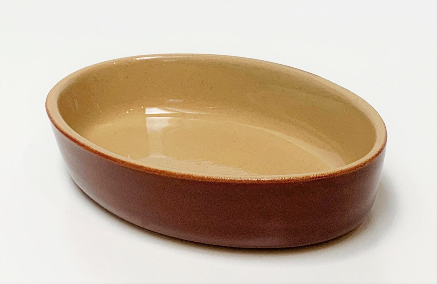 Poterie Renault Oval Dish - Small (0.25 L) - Brown