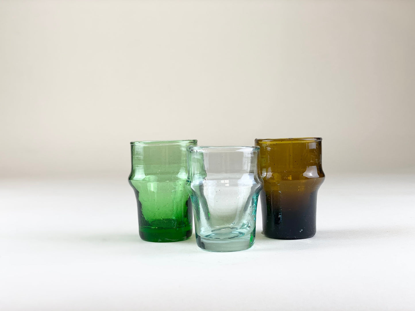 Beldi Espresso Clear Glass, Set of 4