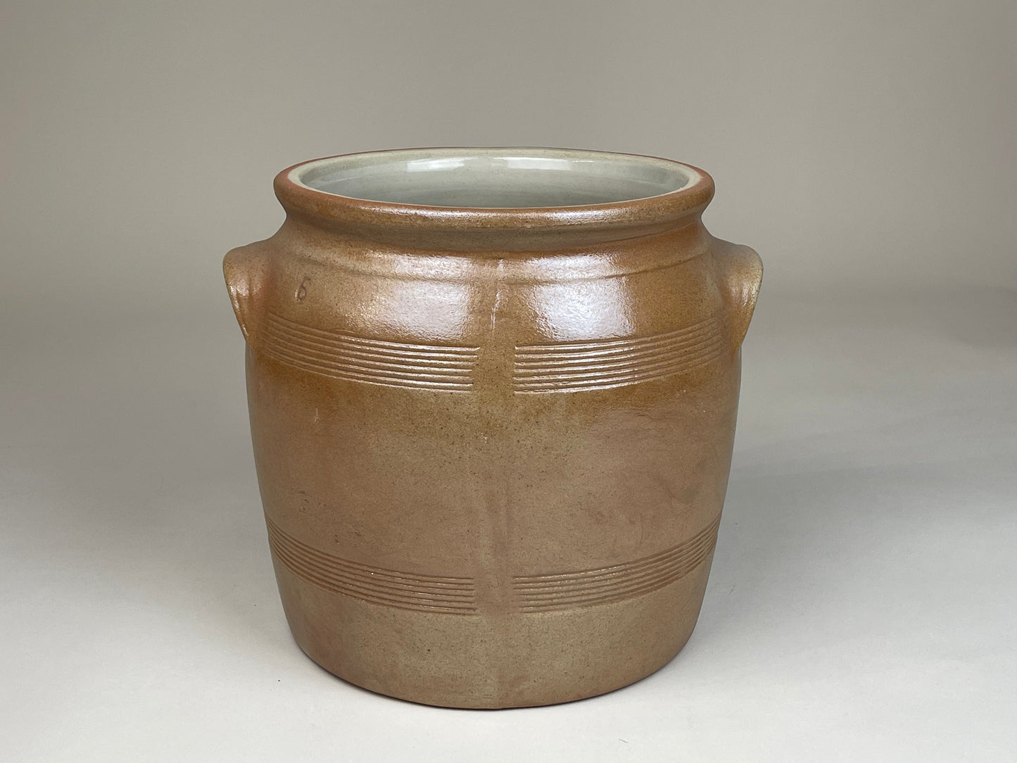 Poterie Renault Bonny sur Loire Barrel Crock -4X Large (13 L) Salt