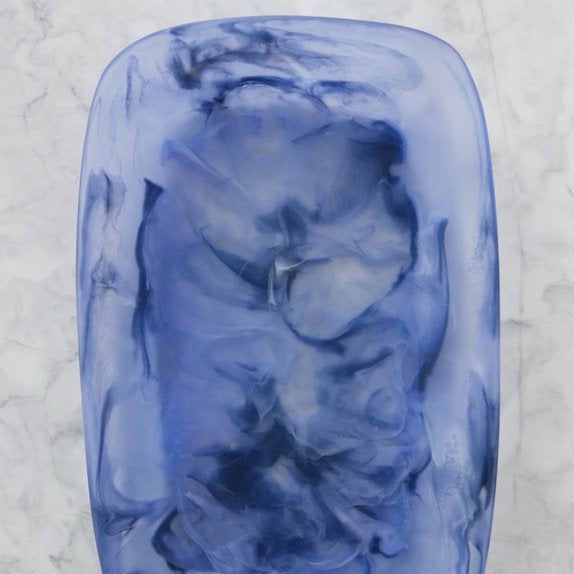 Handmade Resin Tray, Azul, Large