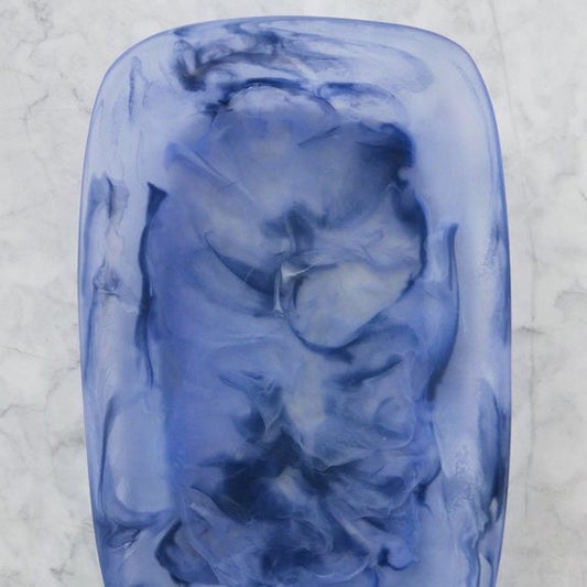 Handmade Resin Tray, Azul, Large