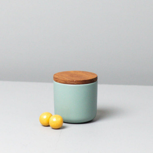 Brampton Stoneware Small Canister, Seaglass