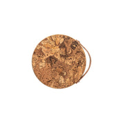 Cork Trivet with Leather Handle, Small