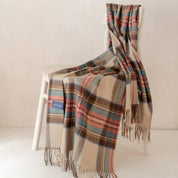 Cashmere Knee Blanket in Stewart Dress Antique Tartan