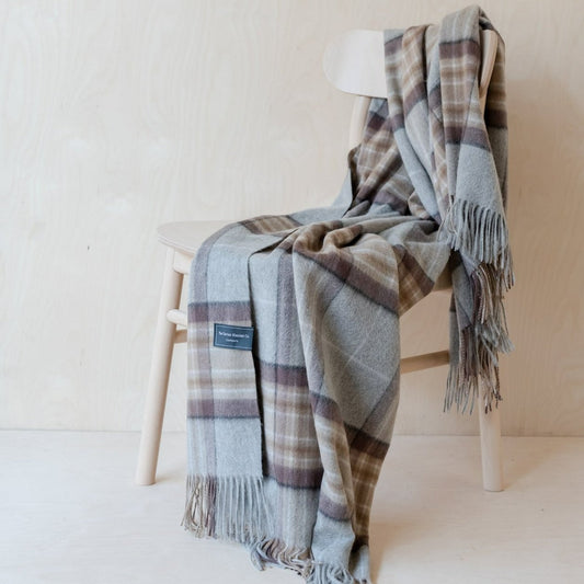 Cashmere Knee Blanket in Mackellar Tartan