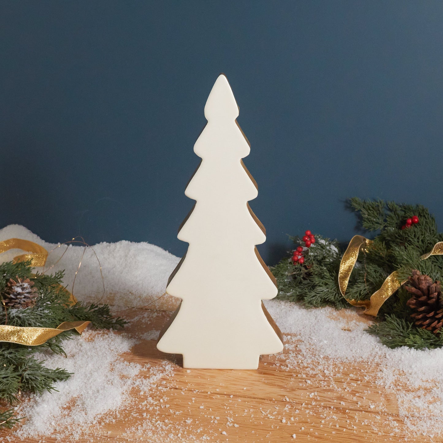 Mango Wood & Enamel  Tree, Large