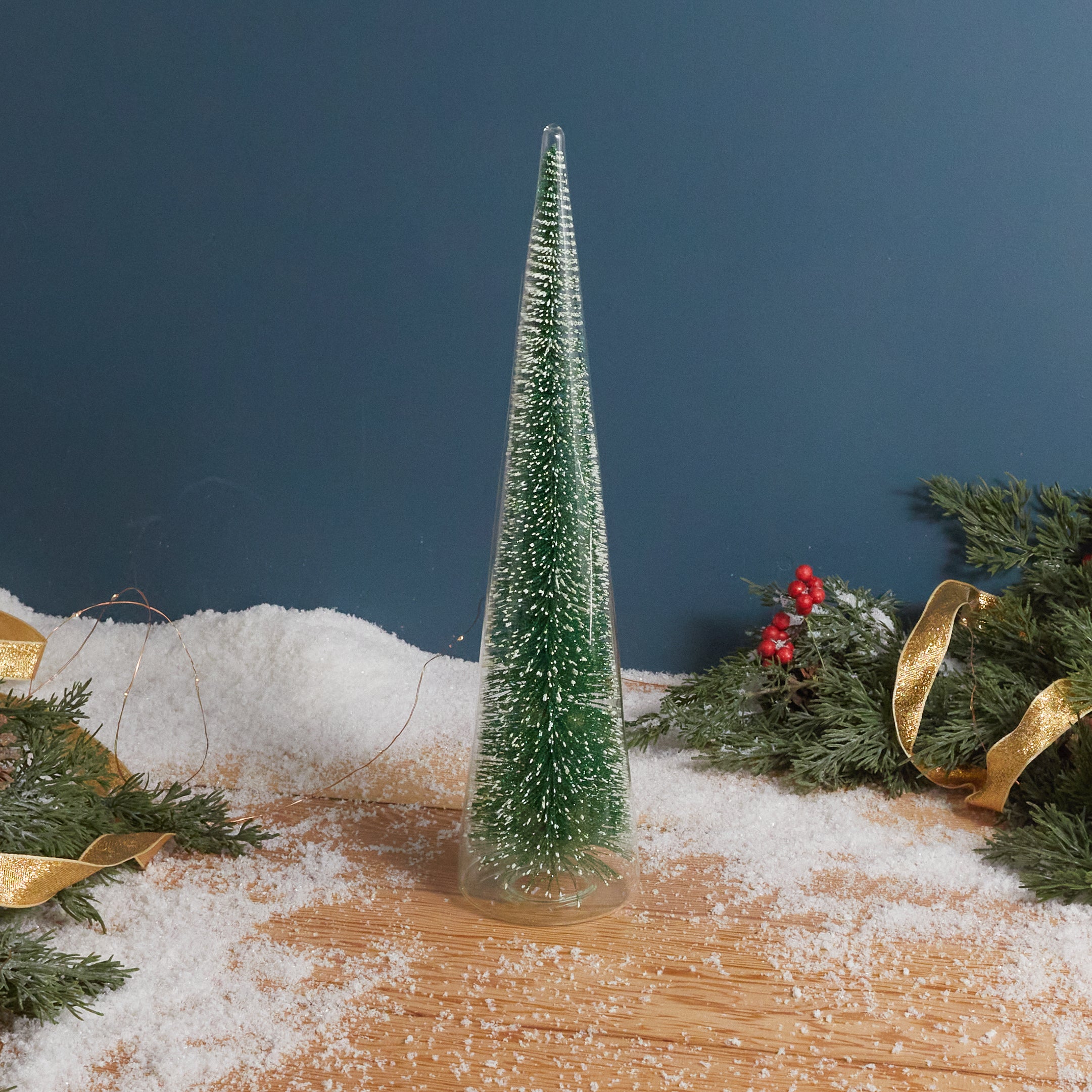 Modern Tree with Green Glitter, XL