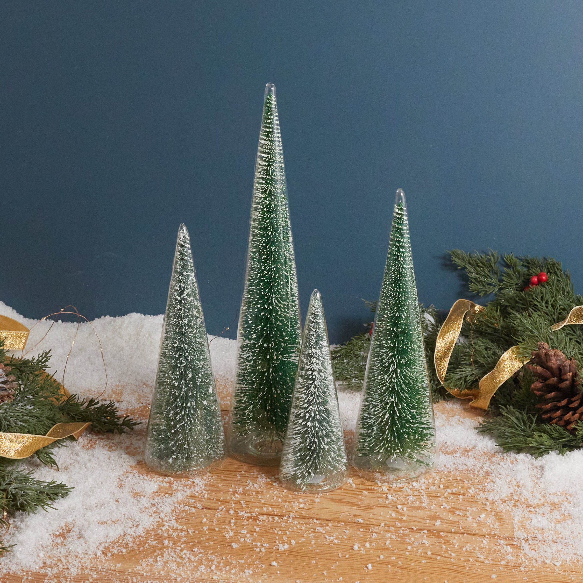 Modern Tree with Green Glitter, XL