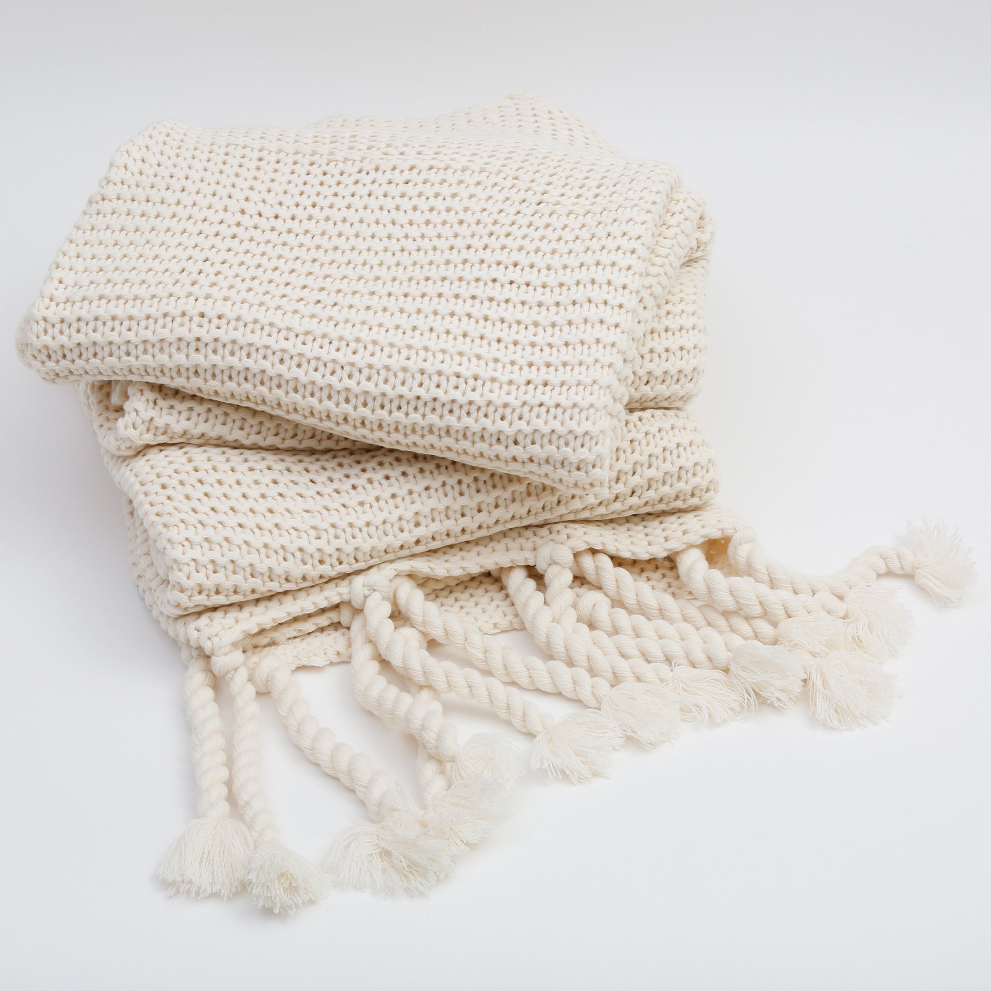 Trestles Oversized Throw, Antique White