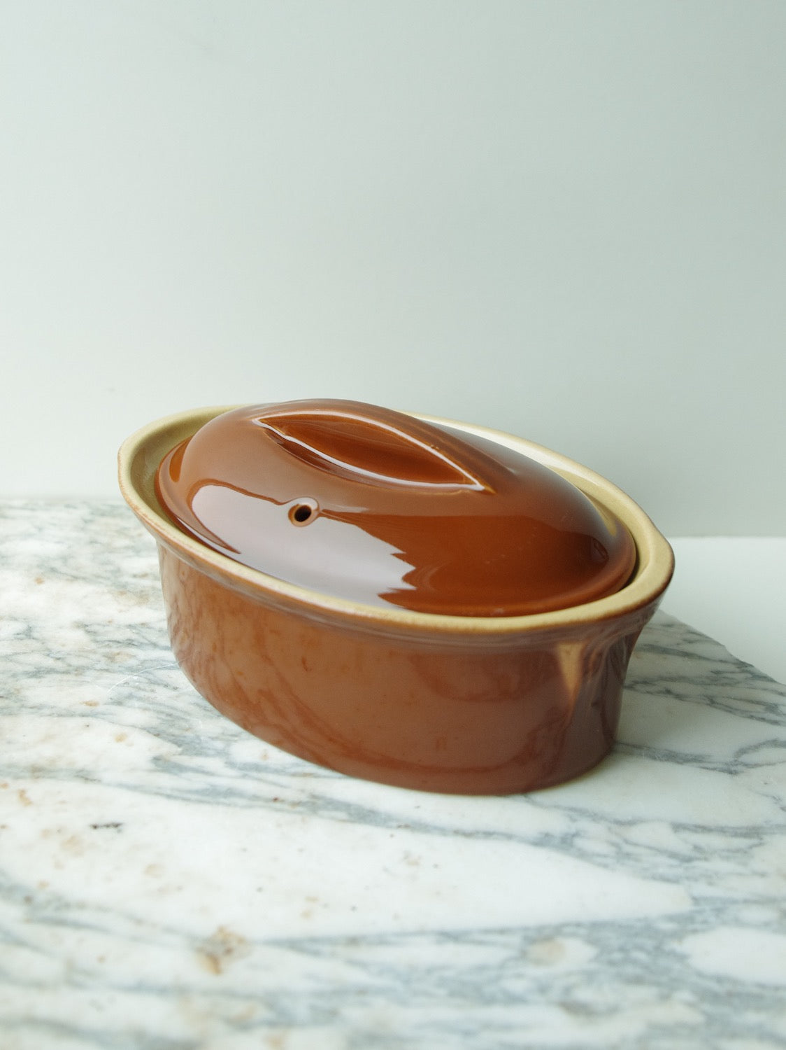 Poterie Renault Oval Baking Dish - Medium (0.80 L) - Brown
