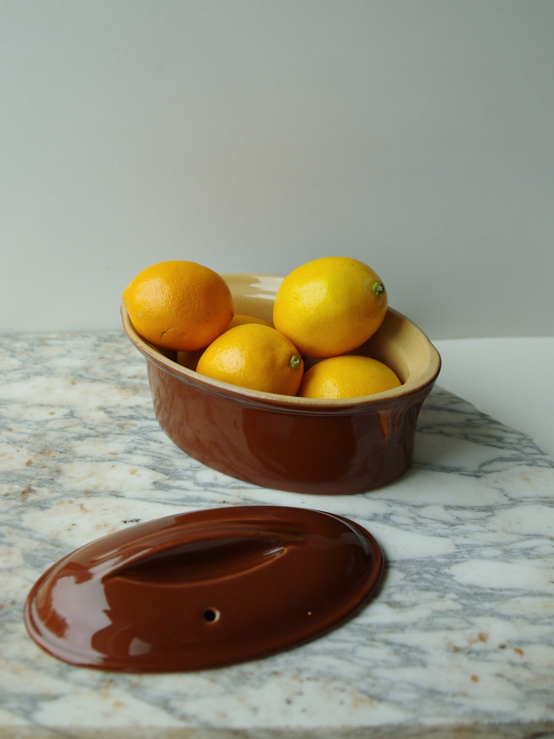 Poterie Renault Oval Baking Dish - Medium (0.80 L) - Brown