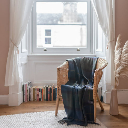 Lambswool Blanket in Macleod of Harris Antique Tartan