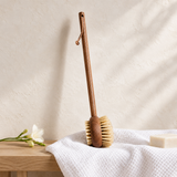 Andree Jardin Heritage Bath & Body Brush with Handle, Ash
