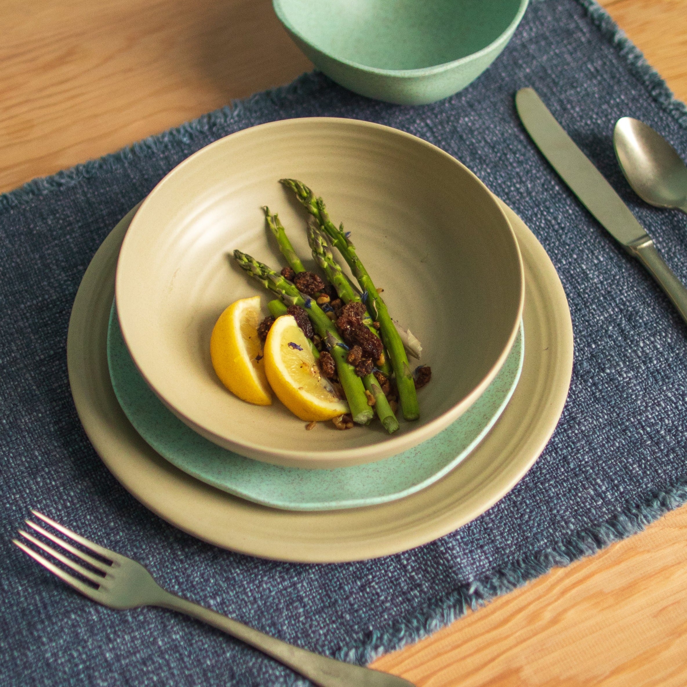 Sancha Organic Dinner Plate, Birch, Set of 4