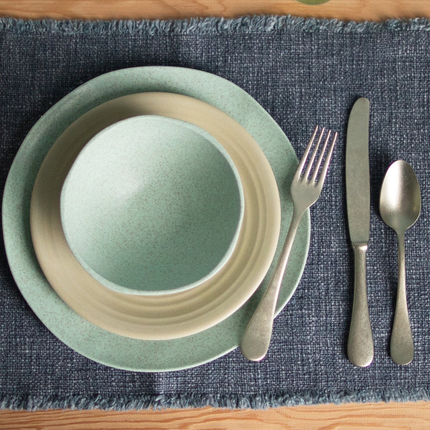 Al Fresco Organic Soup/Cereal Bowl, Sage Green, Set of 4