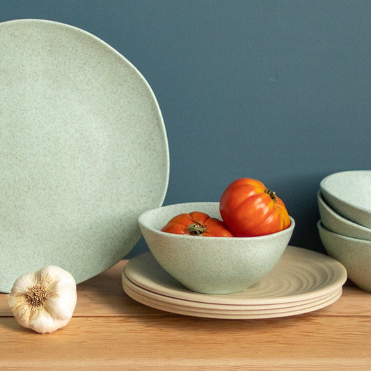 Al Fresco Organic Soup/Cereal Bowl, Sage Green, Set of 4