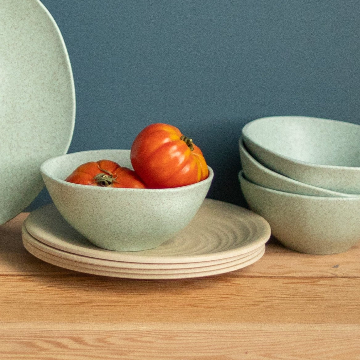 Sancha Organic Salad Plate, Birch, Set of 4