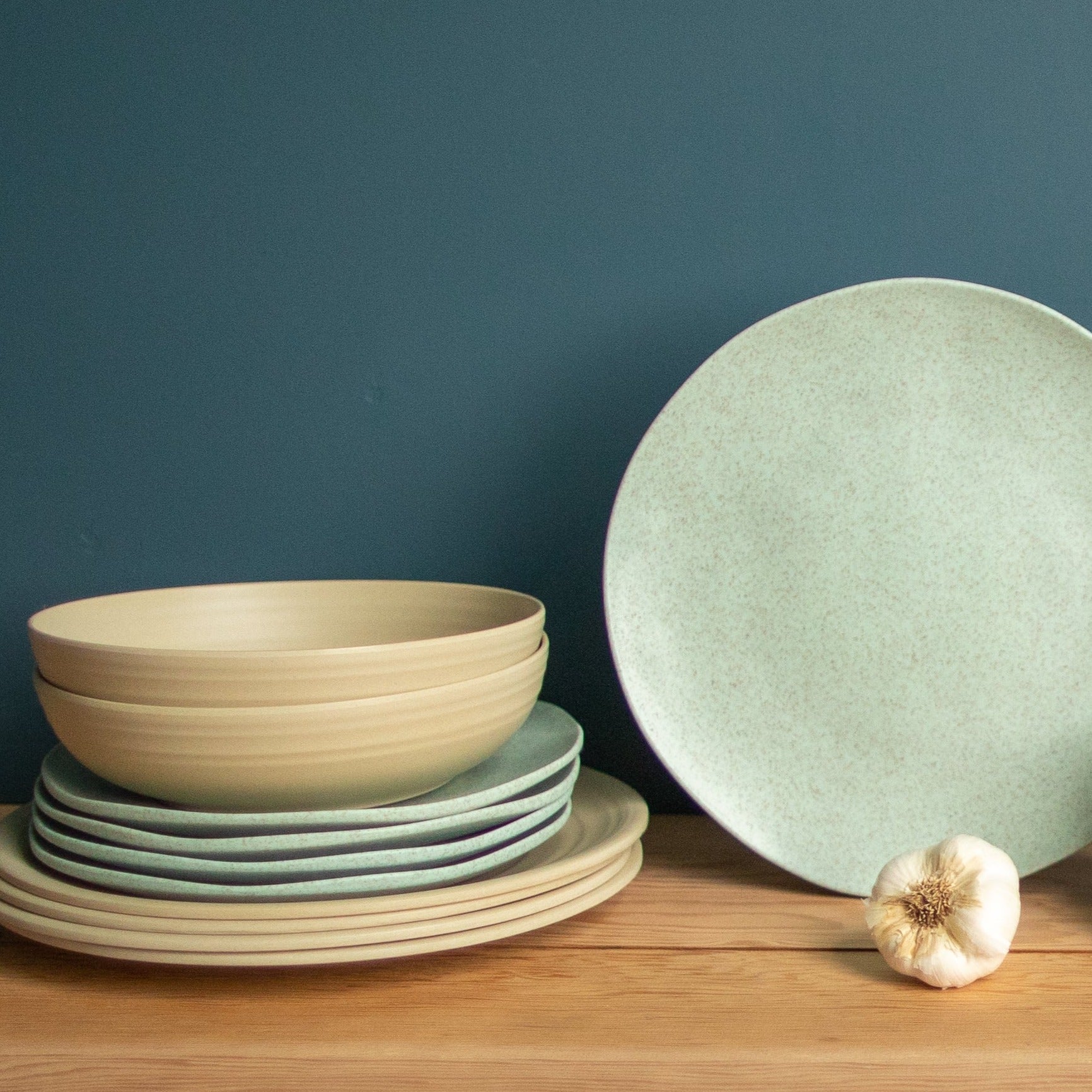 Sancha Organic Dinner Plate, Birch, Set of 4