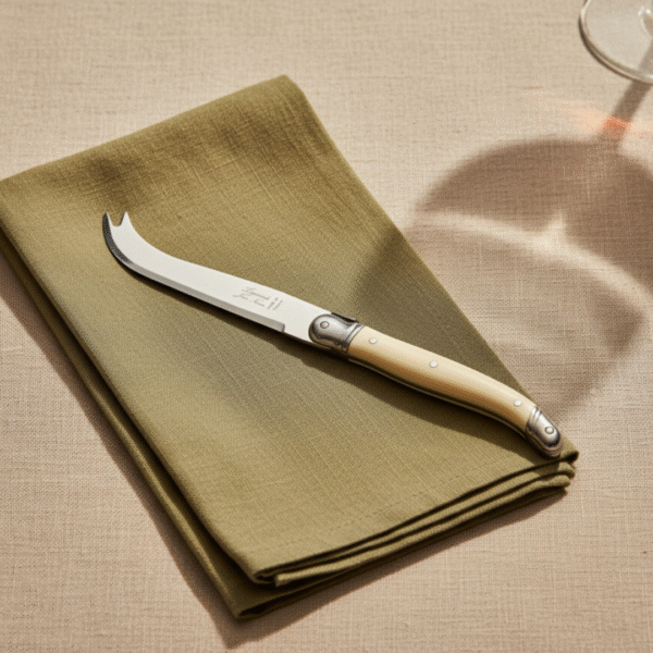 Laguiole Large Forktipped Cheese Platine - Ivory