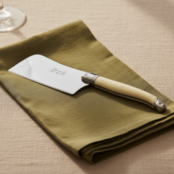 Laguiole Large Cheese Cutter Platine - Ivory