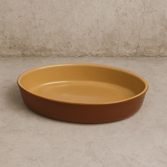 Poterie Renault Oval Dish - Large (1.2 L) - Brown