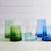 Recycled Tall Cone Glass, Clear, Set of 4