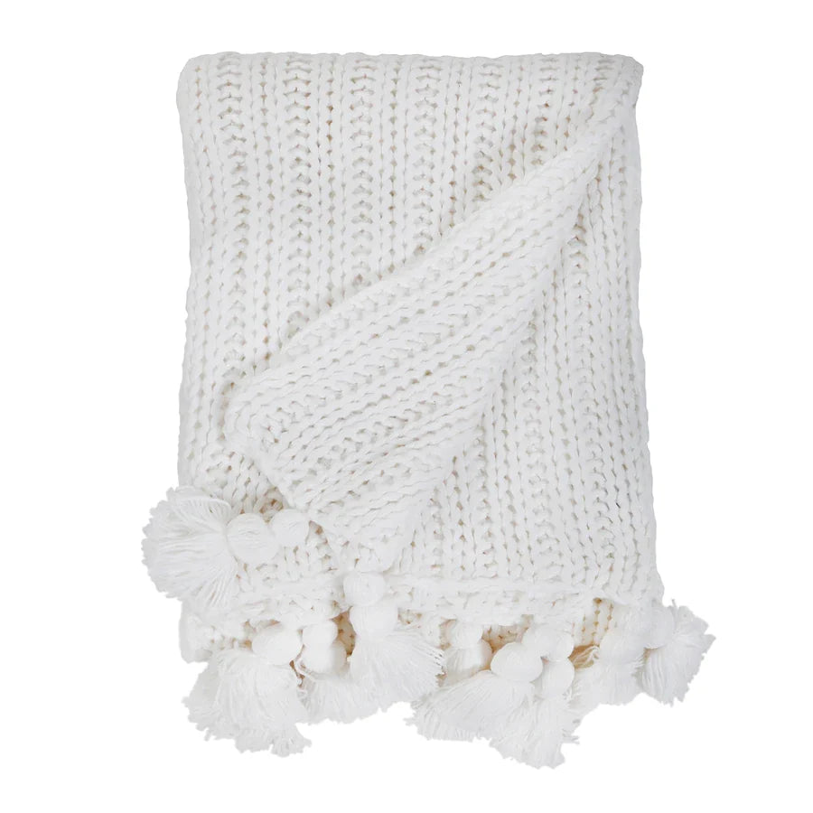 Anacapa Oversized Throw, White