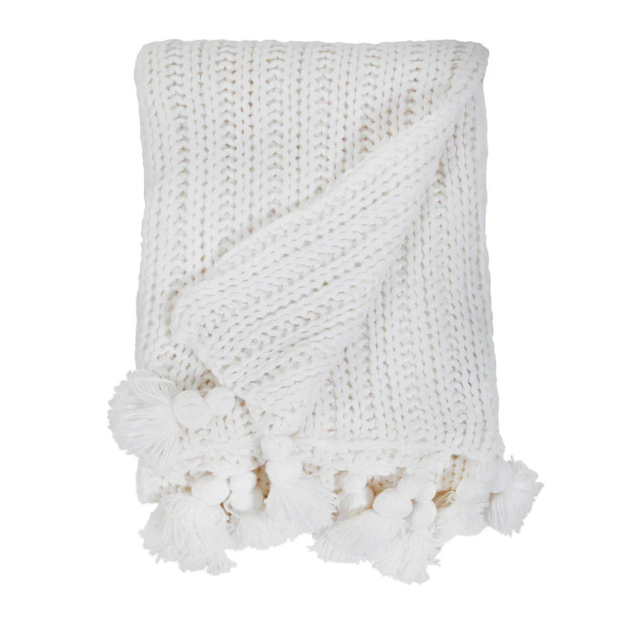 Anacapa Oversized Throw, White