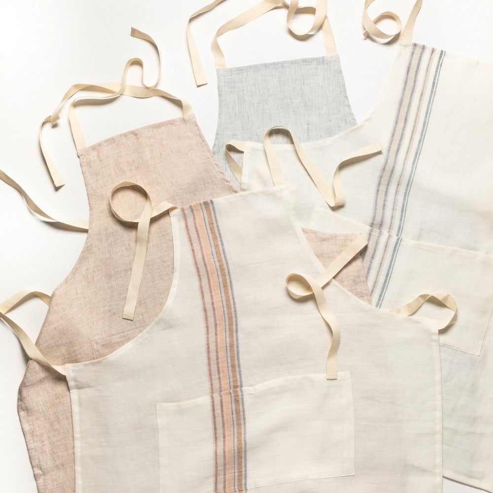 Carmela Kitchen Apron, Light Blue
