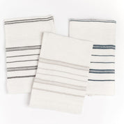 Avery Hand Towel, Natural with Grey