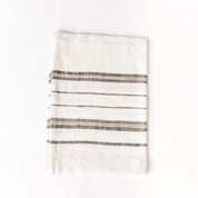 Avery Hand Towel, Natural with Grey