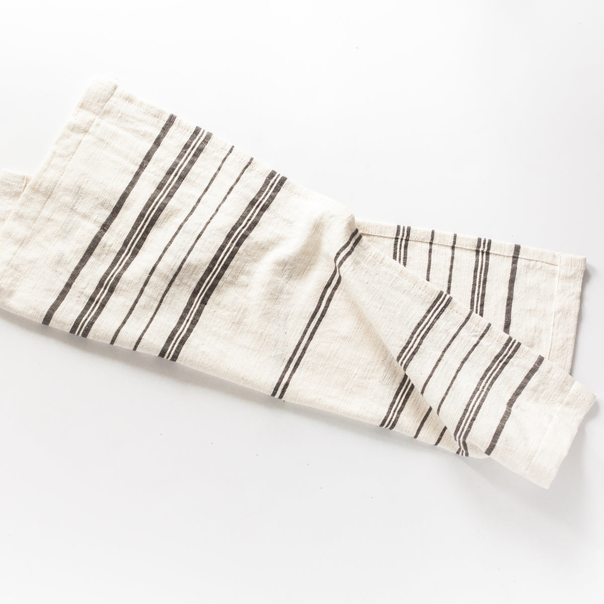Avery Hand Towel, Natural with Grey